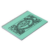 Carnet Carte de tarot : Le monde (Côté gauche)