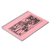 Carnet Carte de tarot : Le Popess (Côté gauche)