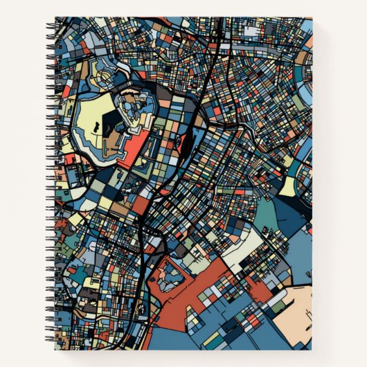 Carnet Carte de Tokyo colorée (Devant)