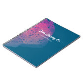 Carnet Carte de visite de bijoux en arc-en-ciel rose (Côté gauche)