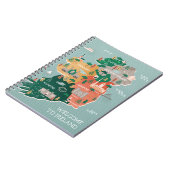 Carnet Carte de voyage des points de repère et des villes (Côté gauche)