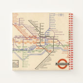 Carnet Carte des chemins de fer souterrains de Londres (Dos)