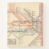 Carnet Carte des chemins de fer souterrains de Londres (Dos)