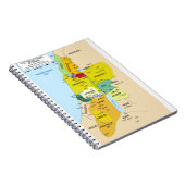 Carnet Carte des Douze Tribus d'Israël de 1200 à 1050 (Côté Droit)
