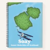 Carnet Carte des Hébrides intérieures Soay d'Écosse (Devant)