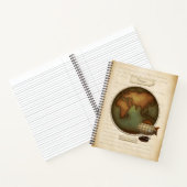 Carnet Carte des hémisphères de l'Est et de l'Ouest Steam (Intérieur)