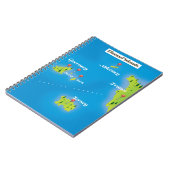 Carnet Carte des îles Anglo-Normandes affiche. (Côté gauche)