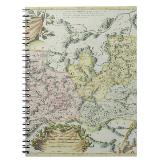 Carnet Carte des provinces en Chine (Devant)
