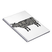 Carnet Carte du boucher de vache (Côté Droit)