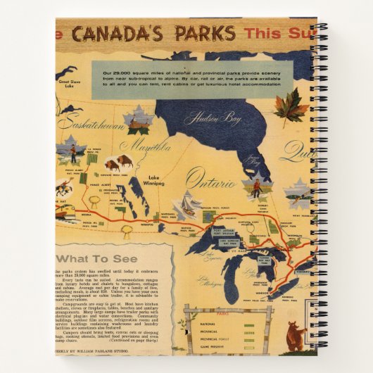 Carnet Carte du Canada - Parcs Canada (Dos)