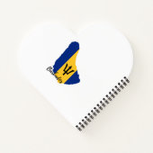 Carnet Carte du drapeau de la Barbade (Dos)