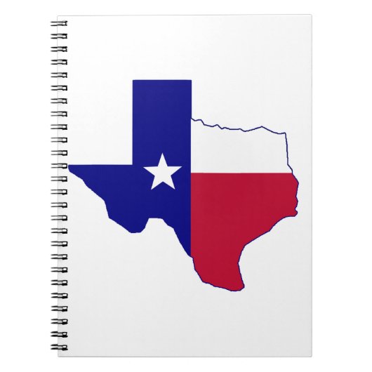 Carnet Carte du drapeau du Texas (Devant)