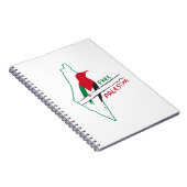Carnet Carte du drapeau palestinien (Côté Droit)