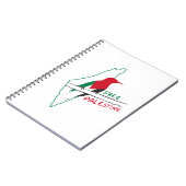Carnet Carte du drapeau palestinien (Côté gauche)