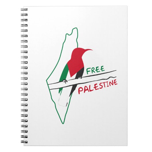 Carnet Carte du drapeau palestinien (Devant)