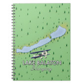 Carnet Carte du lac Balaton Hongrie (Devant)