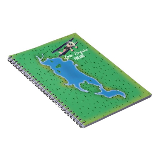 Carnet Carte du lac Engure en Finlande (Côté Droit)