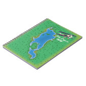 Carnet Carte du lac Engure Finlande (Côté gauche)