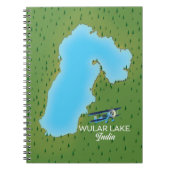 Carnet Carte du lac Wular en Inde (Devant)