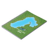 Carnet Carte du lac Wular Inde (Côté gauche)