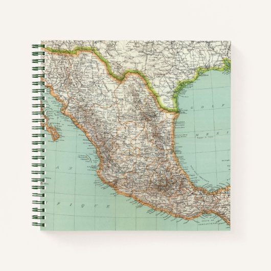 Carnet - Carte du Mexique (Devant)
