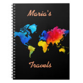 Carnet Carte du monde (Devant)