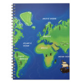 Carnet Carte du monde (Devant)