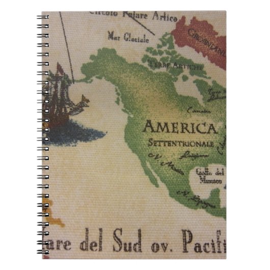 Carnet Carte du monde - Amérique (Devant)
