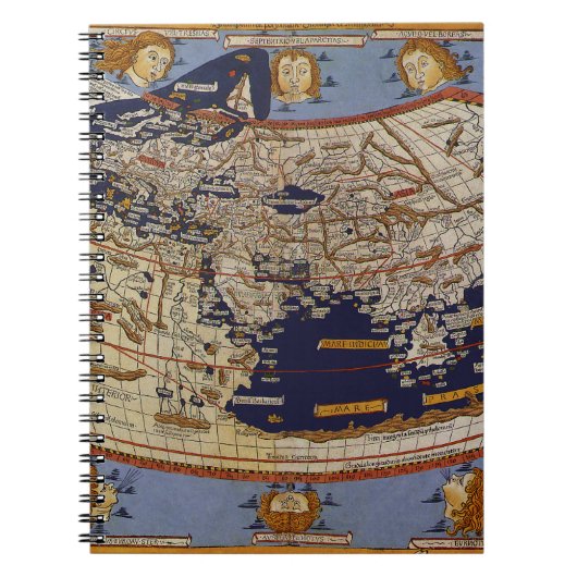 Carnet Carte du monde antique Ptolémée, Johannes d'Arnshe (Devant)