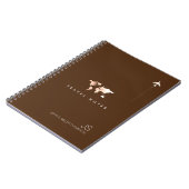 Carnet Carte du monde avec nom, Voyage Brown (Côté gauche)