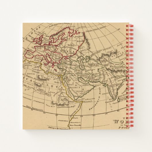 Carnet Carte du monde classique (Dos)