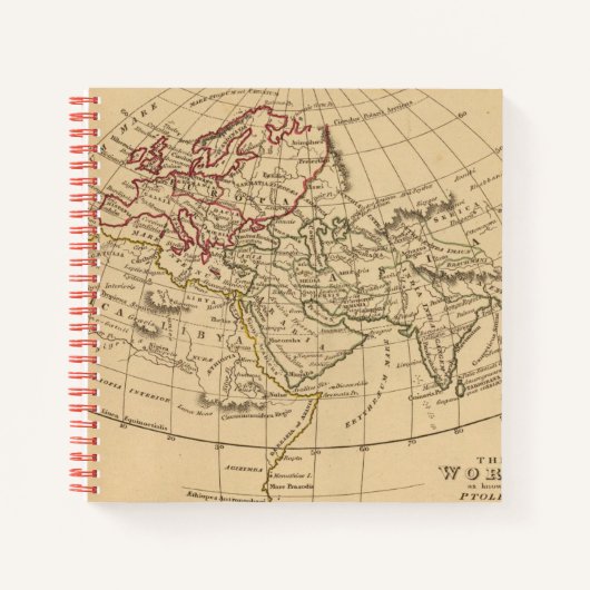 Carnet Carte du monde classique (Devant)