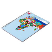 Carnet Carte du monde des drapeaux 2 (Côté gauche)
