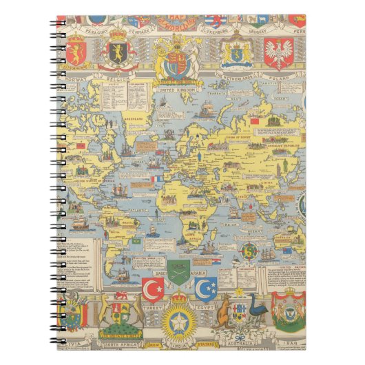 Carnet Carte du monde des Nations Unies (Devant)