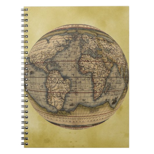 Carnet Carte du monde d'Ortelius (Devant)