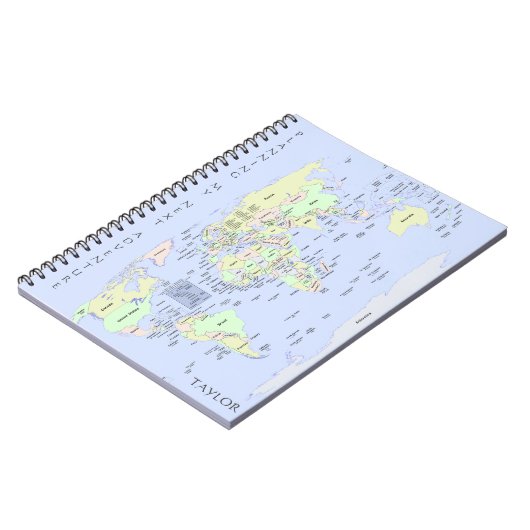 Carnet Carte du monde - Planification de ma prochaine ave (Côté gauche)