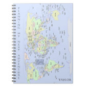 Carnet Carte du monde - Planification de ma prochaine ave (Devant)
