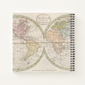 Carnet Carte du monde vintage (Dos)