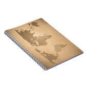 Carnet carte du monde vintage (Côté Droit)