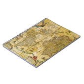 Carnet Carte du monde vintage (Côté gauche)