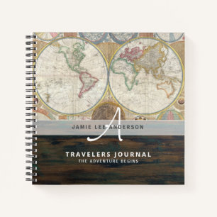 Carnet Carte du monde Voyage Retraite Liste de choses à f