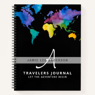 Carnet Carte du monde Voyage Retraite Liste de choses à f