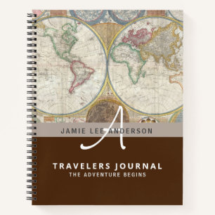 Carnet Carte du monde Voyage Retraite Liste de choses à f