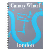 Carnet carte du quai canary london (Devant)
