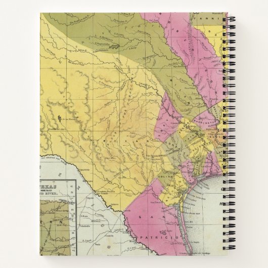 Carnet Carte Du Texas (Dos)