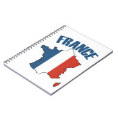 Carnet Carte France - Drapeau français (Côté gauche)