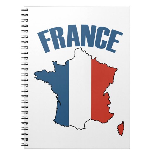 Carnet Carte France - Drapeau français (Devant)