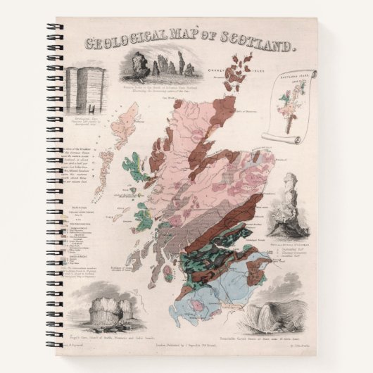 Carnet Carte géologique de l'Écosse (Devant)