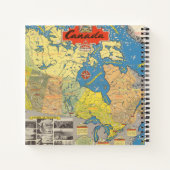 Carnet Carte graphique du Canada - Points de repère (Dos)