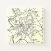 Carnet Carte historique de la ville de Rome (Dos)